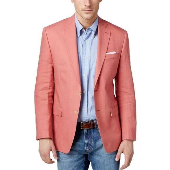 NEW! Lauren Ralph Lauren UltraFlex Classic-Fit Linen Sport Coat Men's SZ 44R - Picture 1 of 14